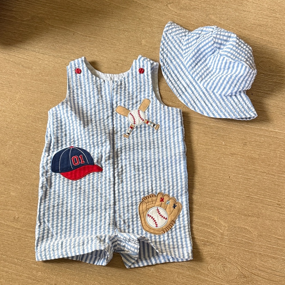 Good Lad Blue and White Striped Baby Outfit